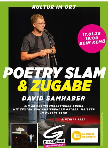 Poetry Slam mit David Samhaber