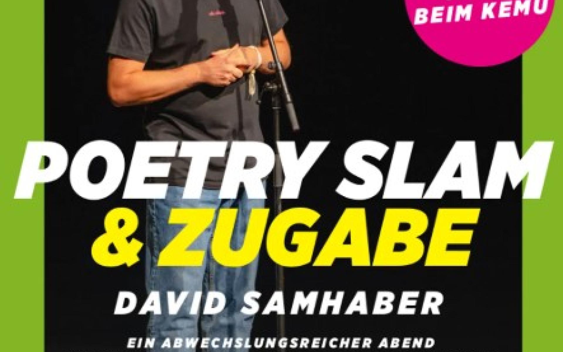 Poetry Slam mit David Samhaber