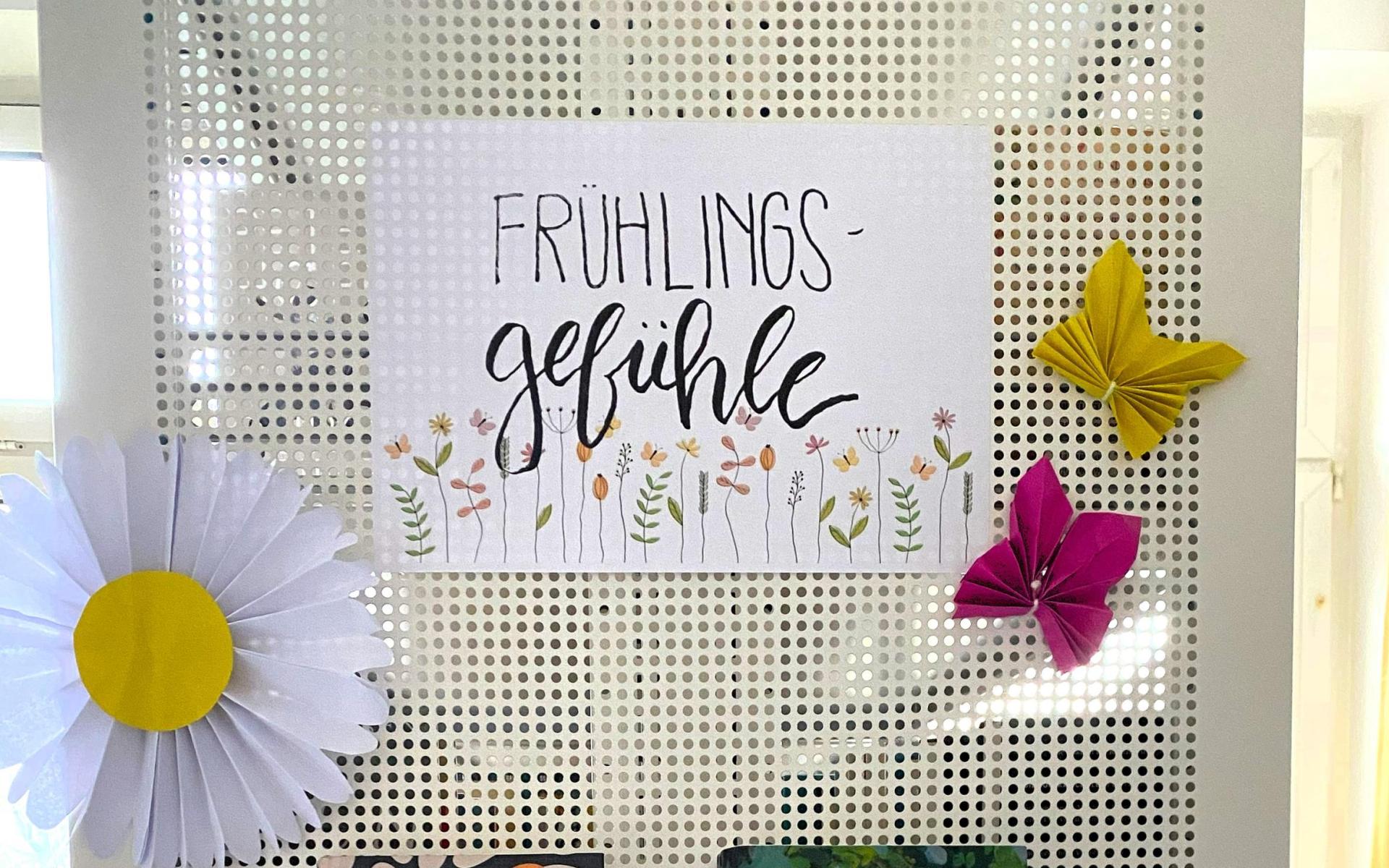 Neue Themenwand für den Frühling