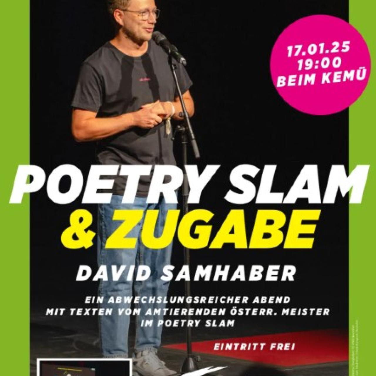 Poetry Slam mit David Samhaber