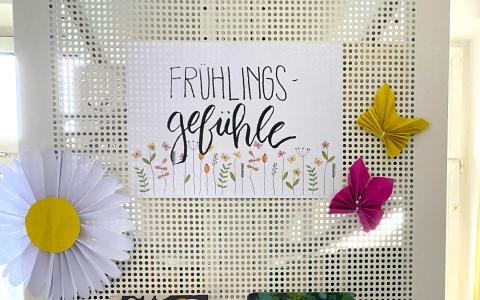 Neue Themenwand für den Frühling